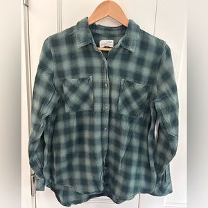 Mens Medium Vintage Flannel Button Down Long Sleeve by Universal Thread